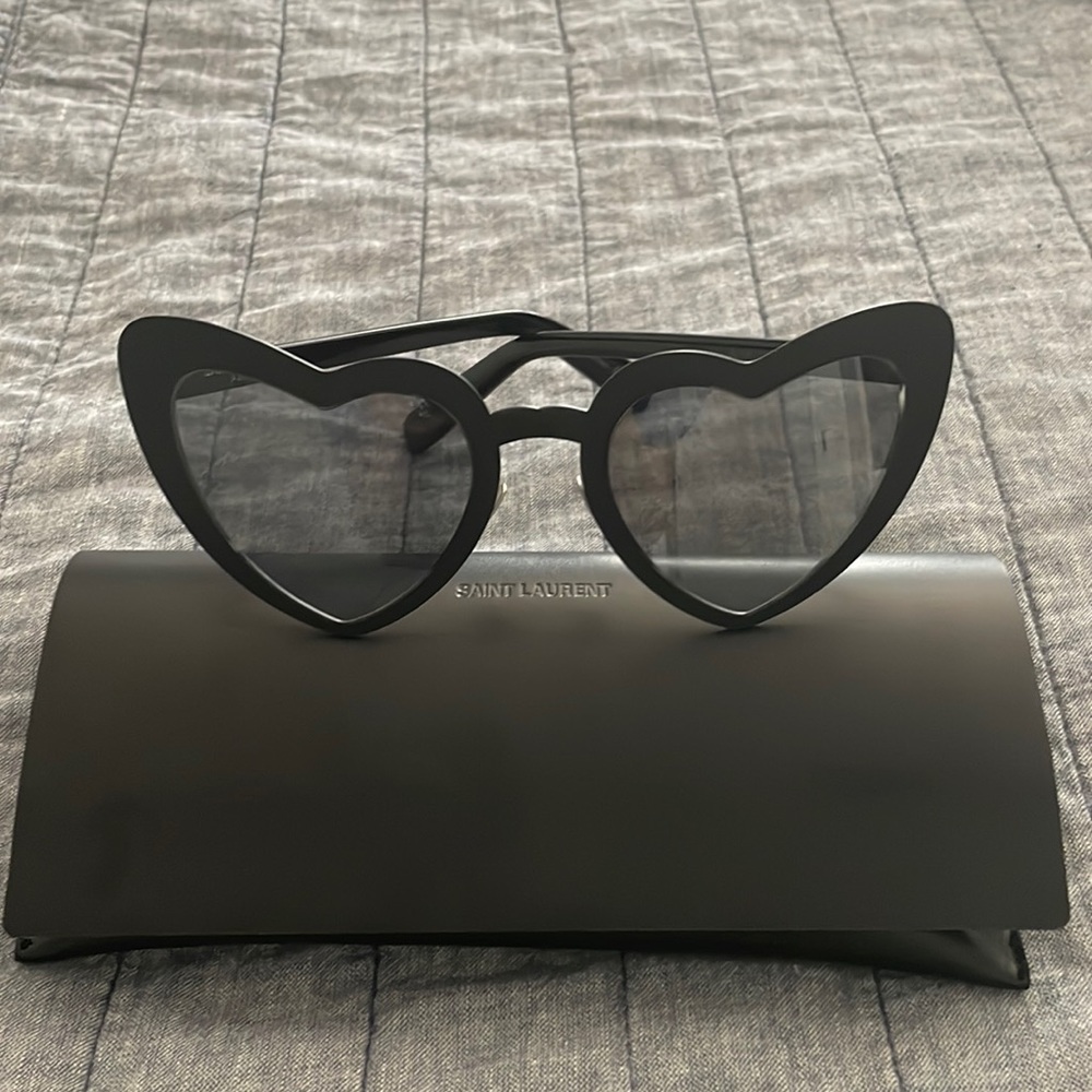 SOLD SAINT LAURENT (YSL)- Matte Black Loulou
Sunglasses